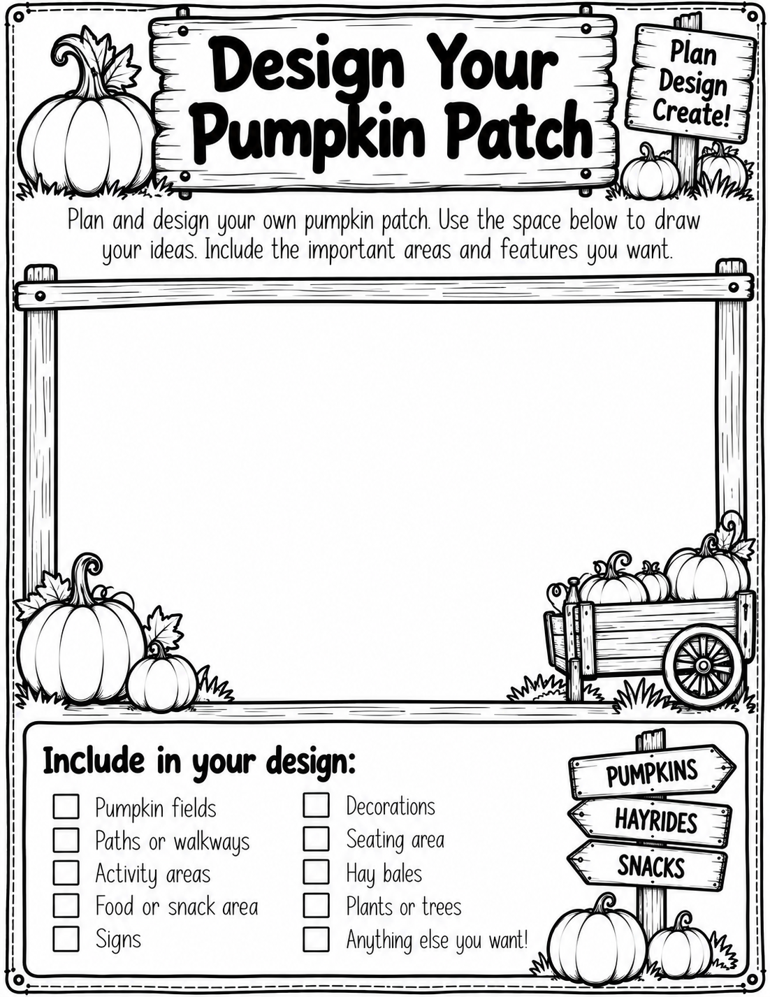 Pumpkin Patch PBL | Fall Math, ELA & STEM Project + Digital Companion | Grades 2–4