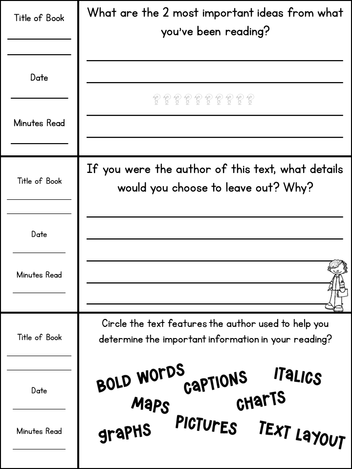 Complete Weekly Reading Logs Bundle | Fiction, Nonfiction & Comprehension Strategies | Grades 3–6