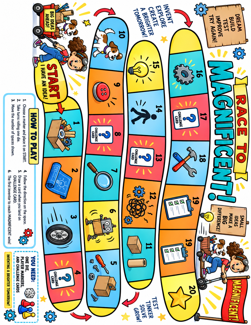 The Most Magnificent Thing Booktivity | Grades 2–4 Reading, STEM & SEL