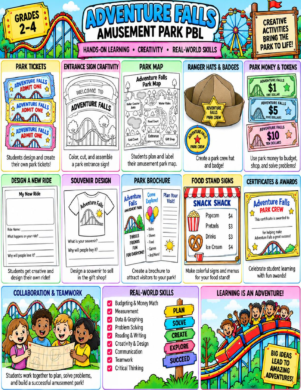 Adventure Falls Amusement Park PBL preview page 2