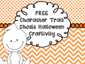 Free Character Trait Halloween Ghost Craftivity cover