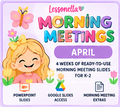 Lessonella Morning Meetings april cover