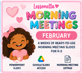 Lessonella Morning Meetings february cover