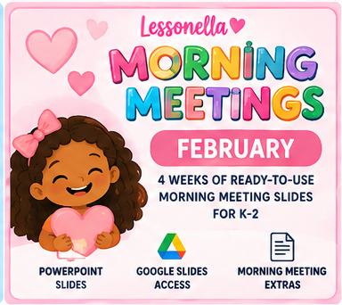 Lessonella Morning Meetings february cover