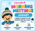 Lessonella Morning Meetings january cover