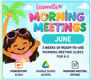Lessonella Morning Meetings june cover