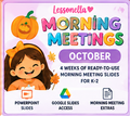 Lessonella Morning Meetings october cover