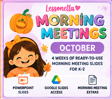 Lessonella Morning Meetings october cover