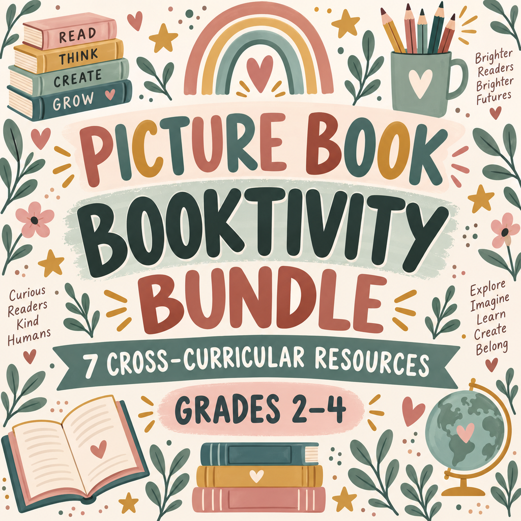 Picture Book Booktivity Bundle with 7 cross-curricular resources for grades 2–4